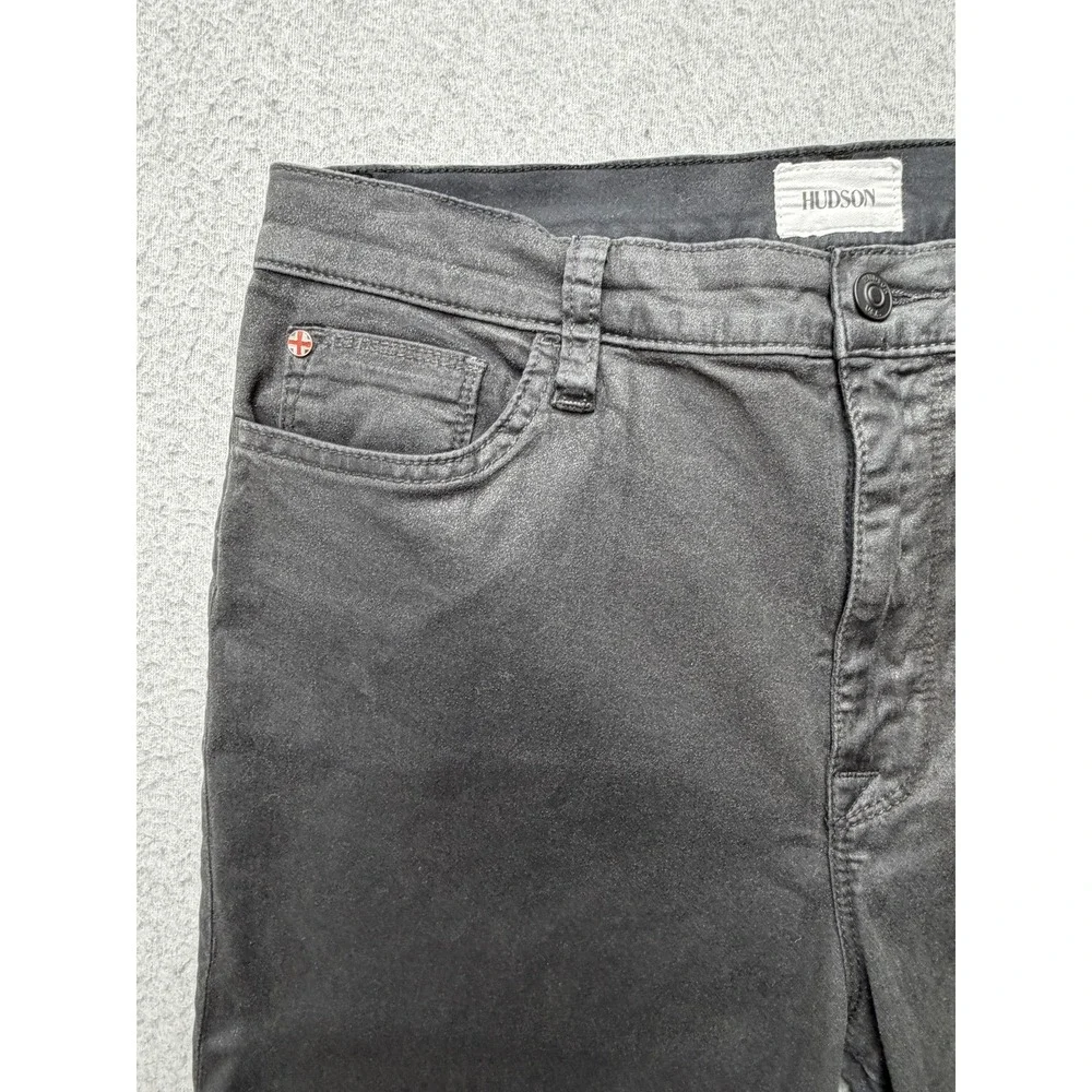 Hudson Bootcut Jeans Womens 32 Black High Rise Stretch Dark Wash Denim‎